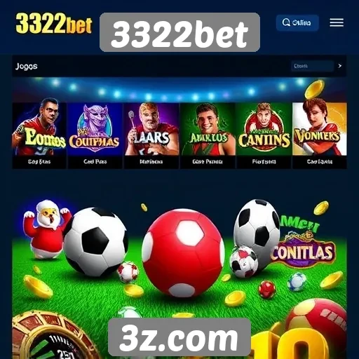Principais jogos disponíveis na plataforma 3322bet